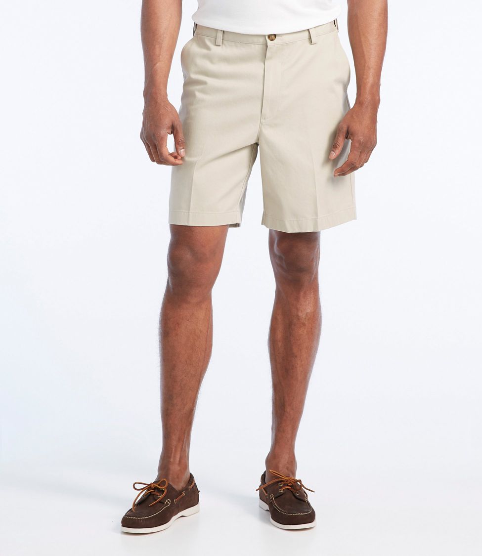 Men's Wrinkle-Free Double L Chino Shorts, Natural Fit, Hidden Comfort  Waist, 6