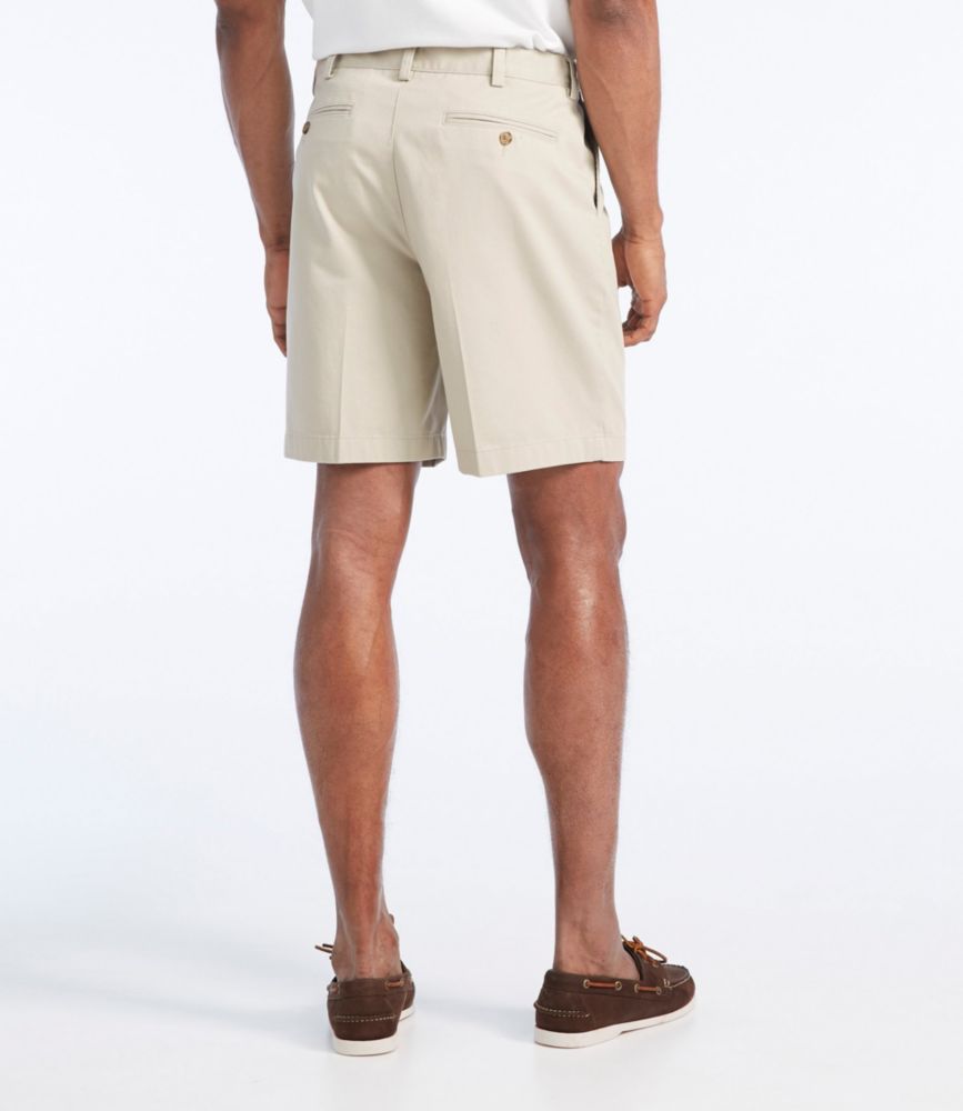 Men's Wrinkle-Free Double L® Chino Shorts, Natural Fit, Hidden Comfort Waist, 8", Khaki, small image number 3