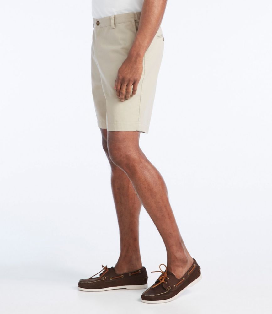 Men's Wrinkle-Free Double L® Chino Shorts, Natural Fit, Hidden Comfort Waist, 8", Carbon Navy, small image number 4