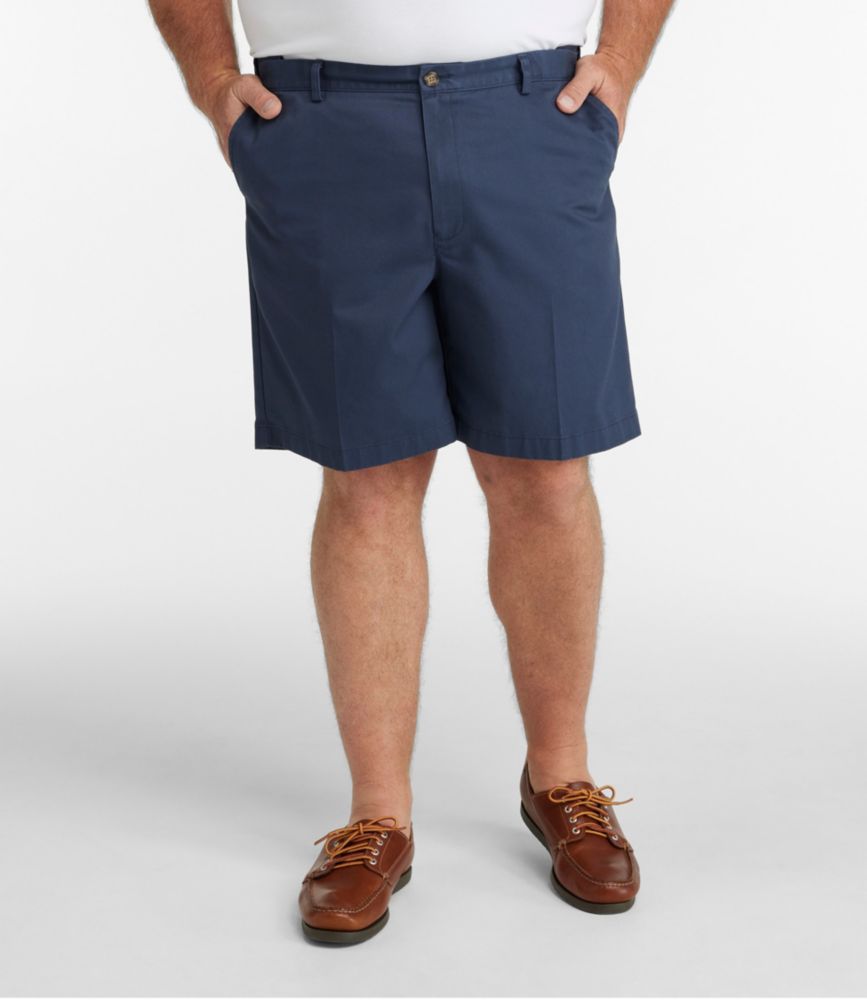 Men's Wrinkle-Free Double L® Chino Shorts, Natural Fit, Hidden Comfort Waist, 8", Carbon Navy, small image number 5