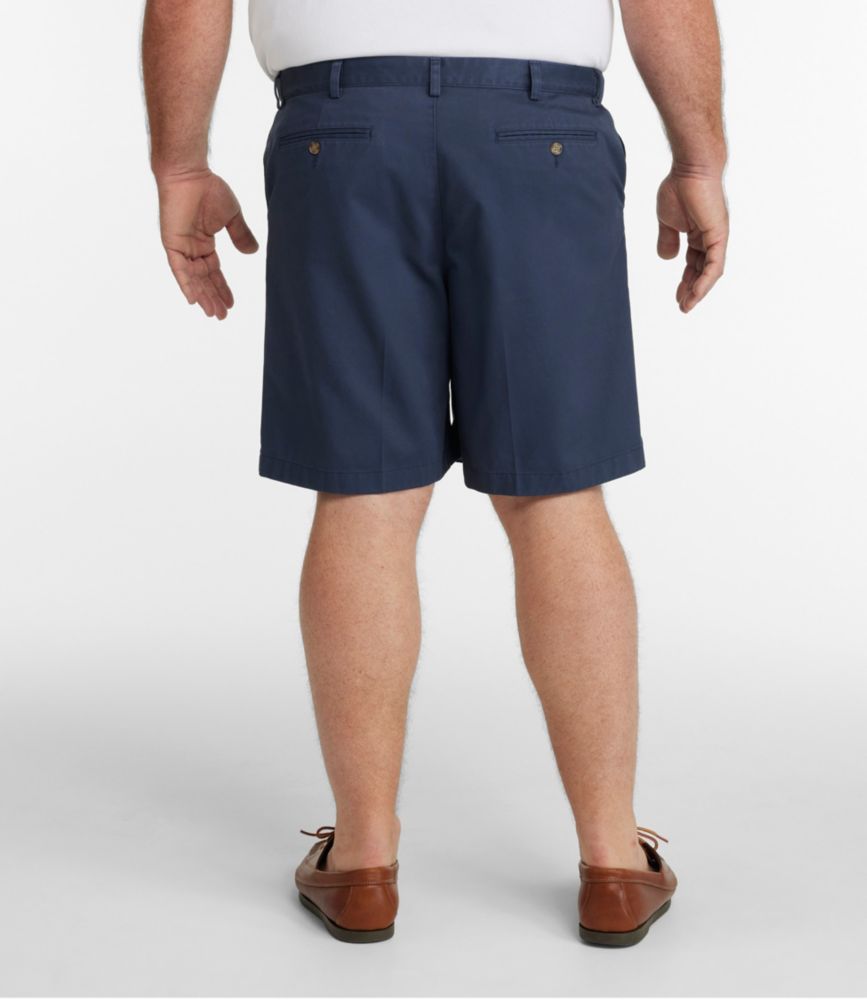 Men's Wrinkle-Free Double L® Chino Shorts, Natural Fit, Hidden Comfort Waist, 8", Carbon Navy, small image number 6