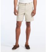 Men's Wrinkle-Free Double L® Chino Shorts, Hidden Comfort Waist Plain Front 8" Inseam