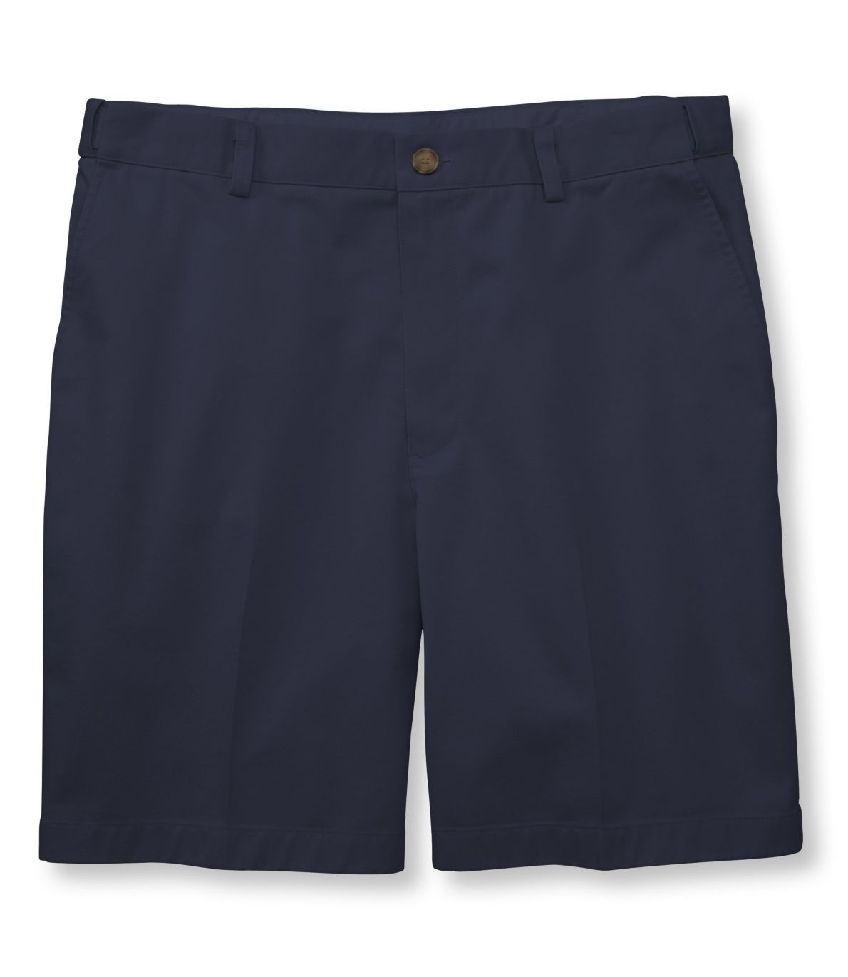 Men's Wrinkle-Free Double L® Chino Shorts, Hidden Comfort Waist Plain Front 8" Inseam