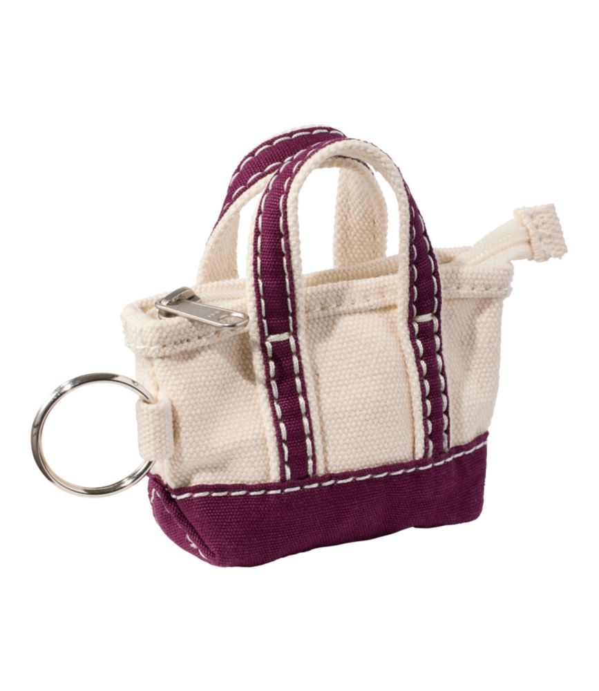 L.L.Bean Tote Bag Key Chain, Fig, small image number 1