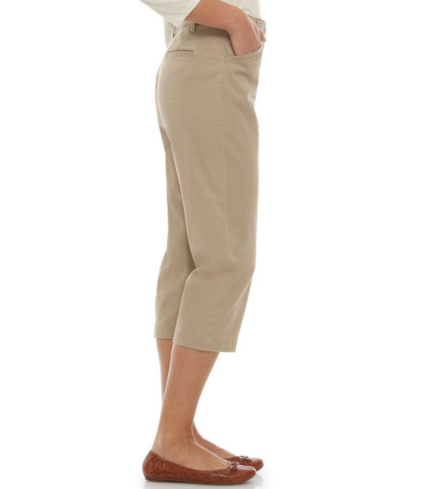Women s Easy Stretch Pants Twill Cropped Pants Jeans at L L Bean