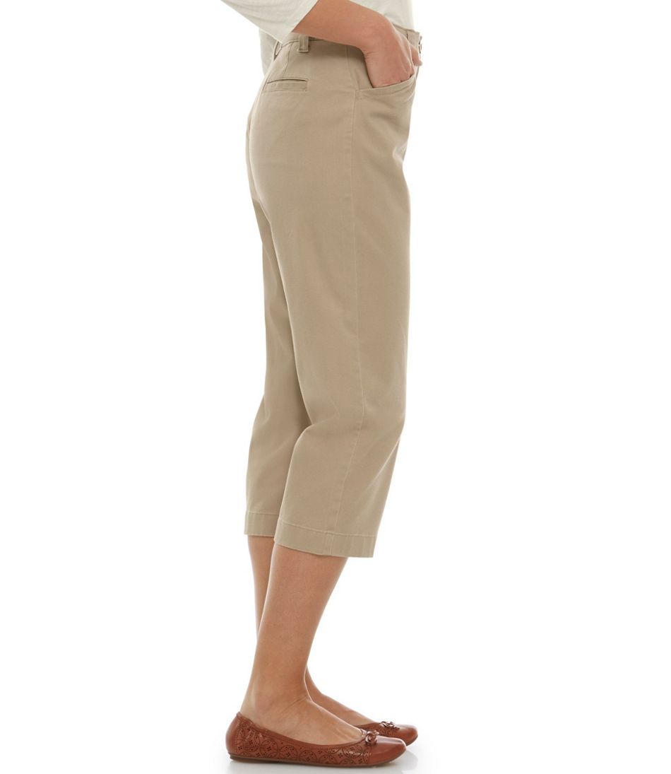 Women's Easy-Stretch Pants, Twill Cropped