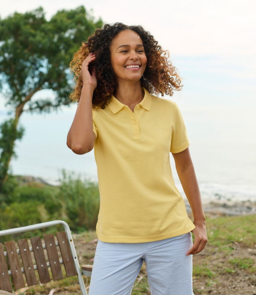 Women's Premium Double L® Polo, Relaxed Fit, Glacial Teal, small image number 7