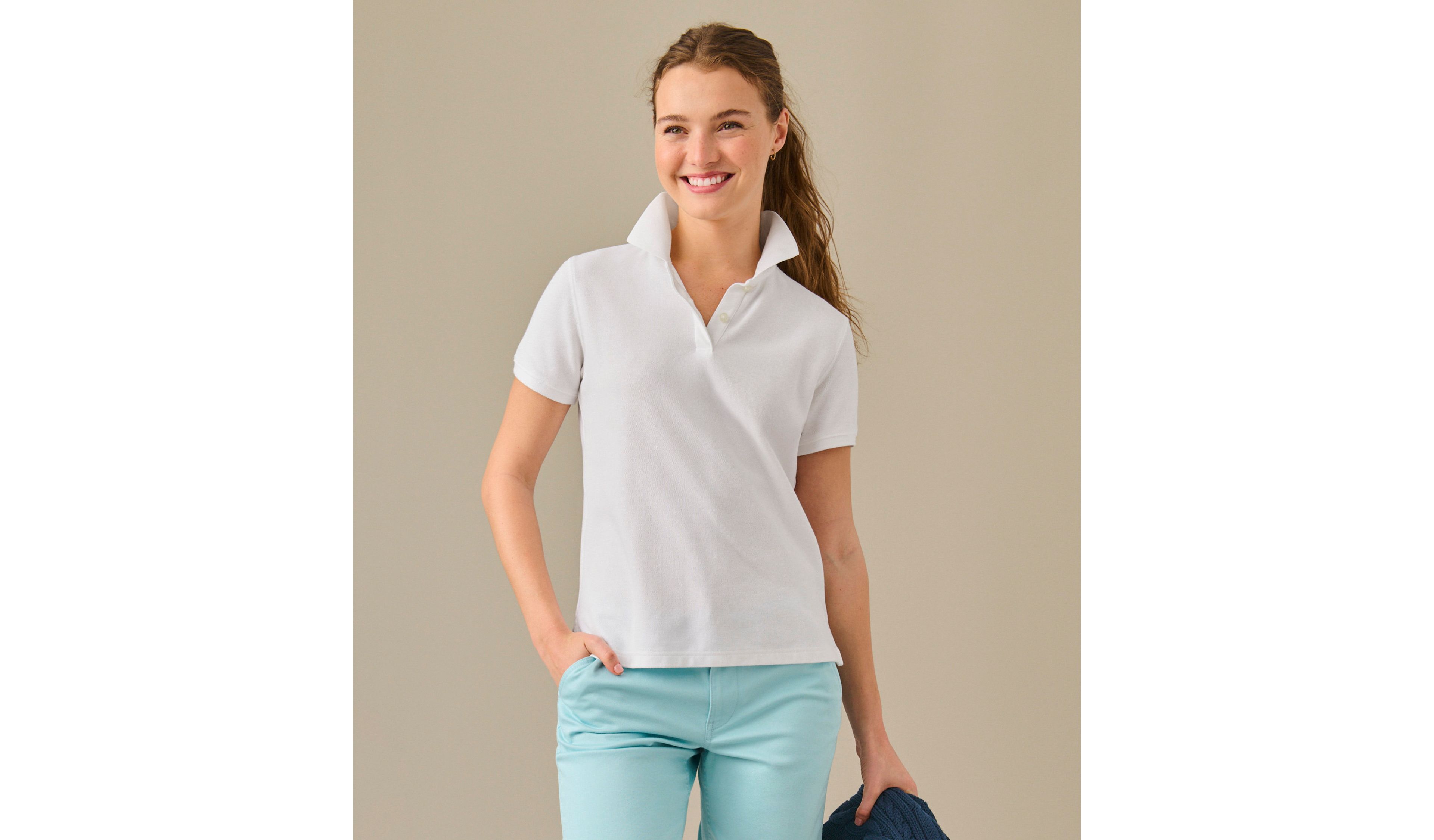 Women's Premium Double L® Polo, Relaxed Fit