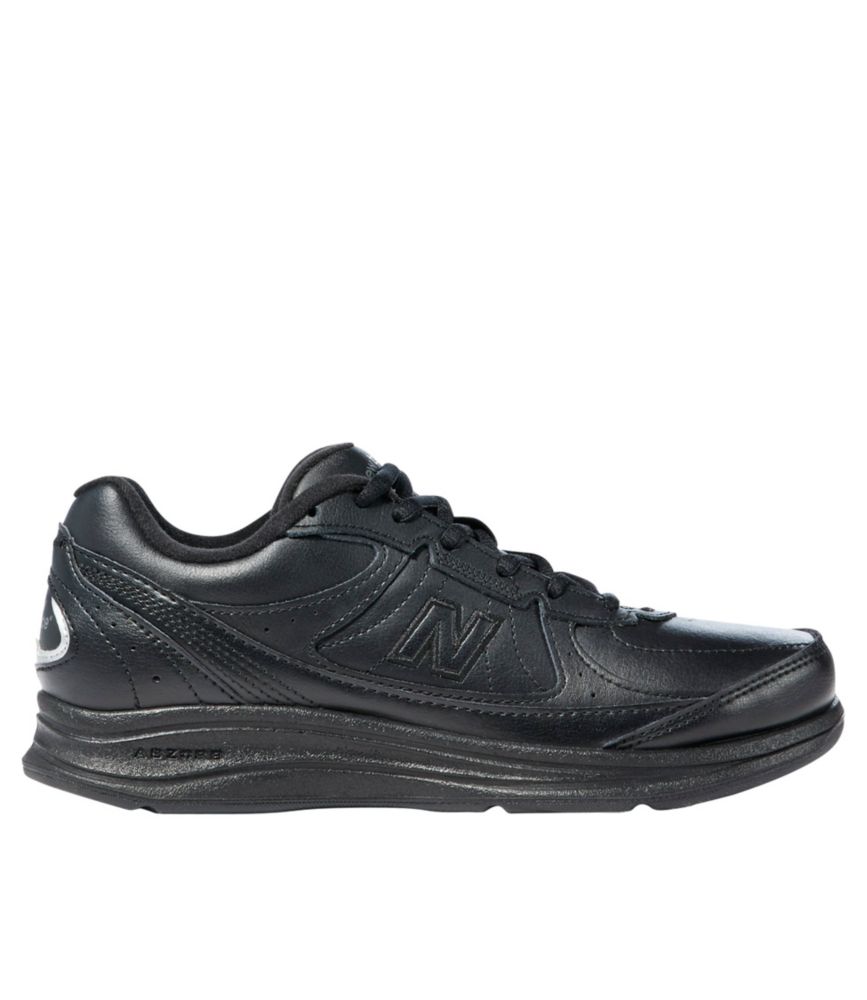 new balance black leather walking shoes