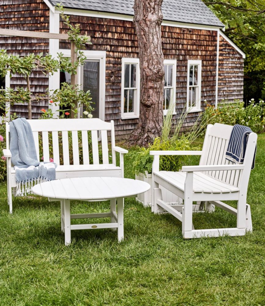 All-Weather Garden Bench, Slate Gray, small image number 3