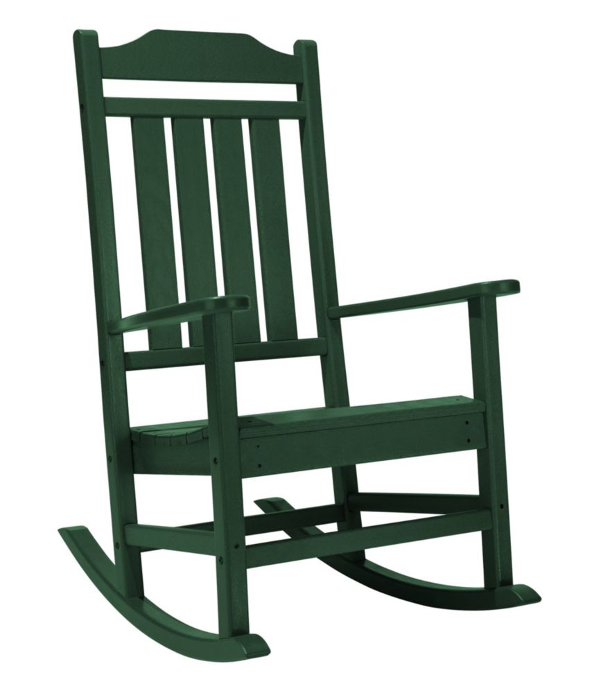 All-Weather Porch Rocker, Green, small image number 1