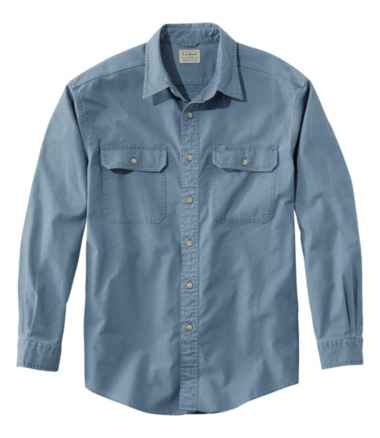 Men's Sunwashed Canvas Shirt, Traditional Fit