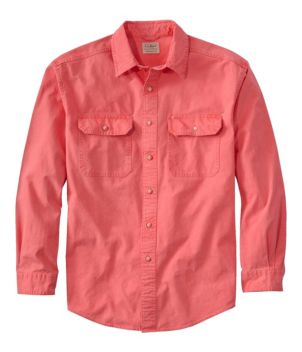 Men's Sunwashed Canvas Shirt, Traditional Fit