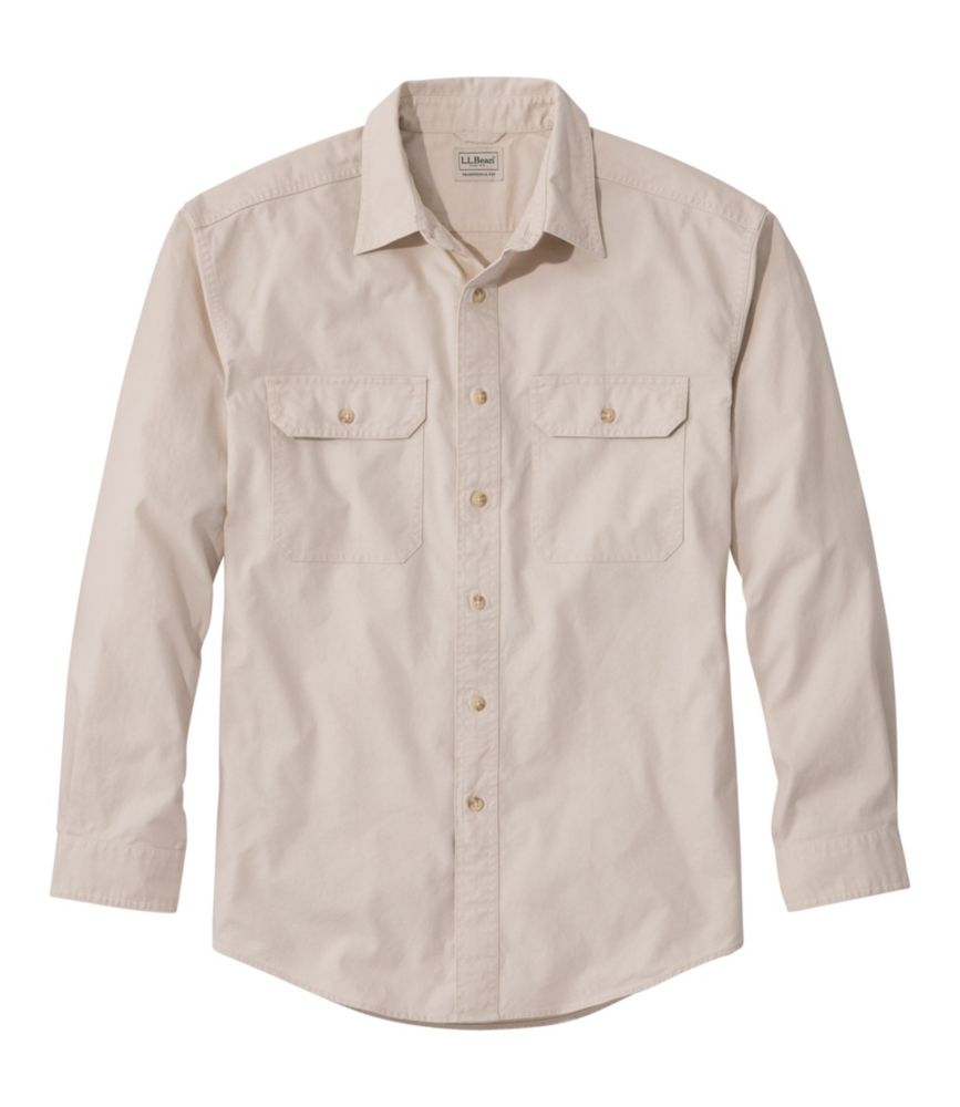 Men's Sunwashed Canvas Shirt, Traditional Fit