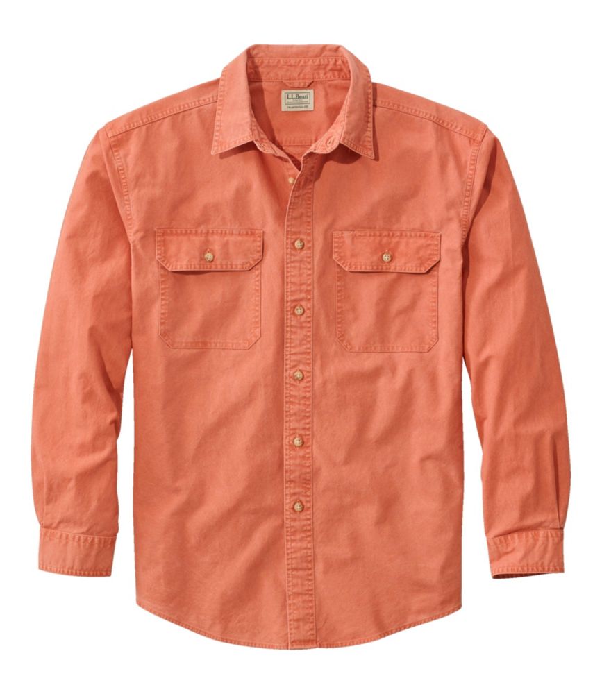 Men's Sunwashed Canvas Shirt, Traditional Fit