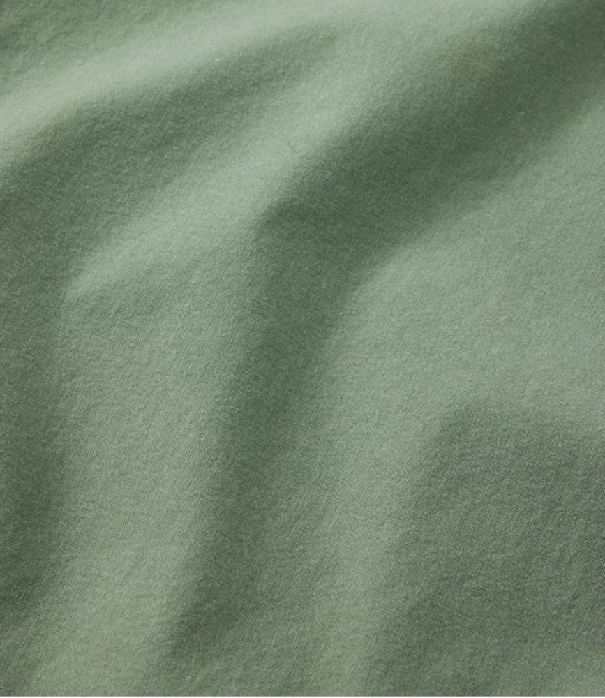 Men's Sunwashed Canvas Shirt, Traditional Fit Short-Sleeve, Bay Leaf, small image number 7