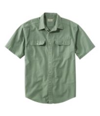 Men's BeanFlex Twill Shirt, Slightly Fitted Untucked Fit, Long