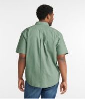Men's Sunwashed Canvas Shirt, Traditional Fit Short-Sleeve Men's Sunwashed Canvas Shirt, Traditional Fit Short-Sleeve