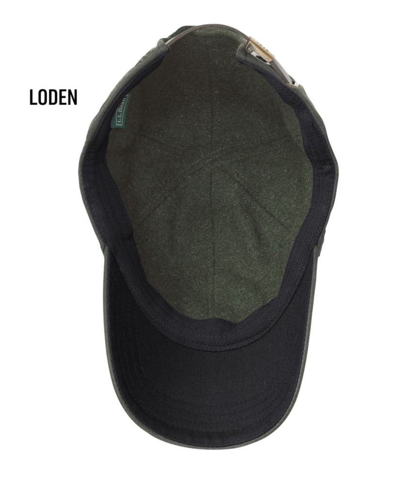 Adults' Wool-Lined Waxed-Cotton Fowler's Cap, Khaki, small image number 3