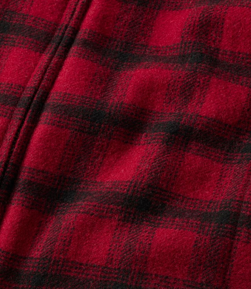 Women's Maine Guide Wool Parka, PrimaLoft, Red/Black Plaid, small image number 6