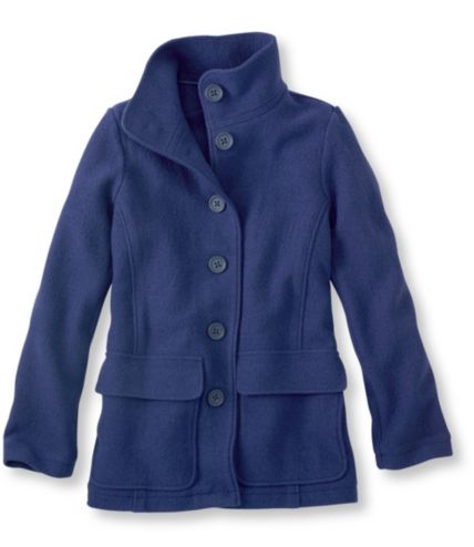 llbean boiled wool coat