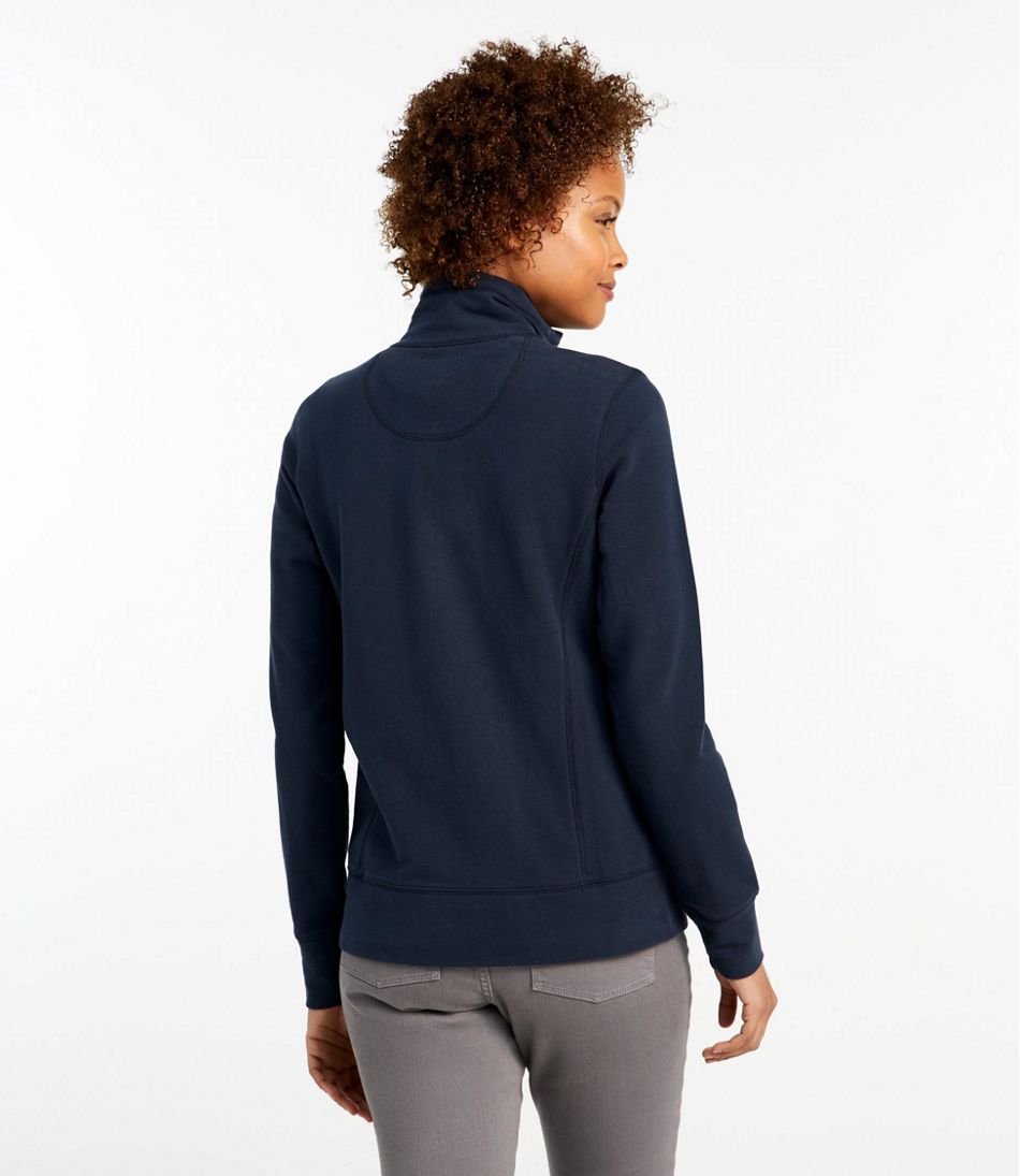 Essentials Womens Polar Fleece Long Sleeve Mock Neck Relaxed-Fit Popover Jacket with Pockets
