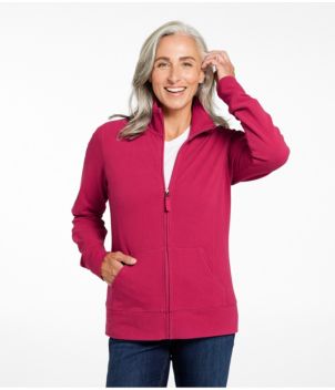 Women's Ultrasoft Sweats, Full-Zip Mock-Neck Jacket