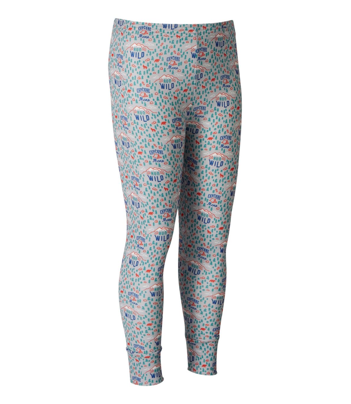 Kids' Wicked Warm Midweight Long Underwear, Pants Print at L.L. Bean