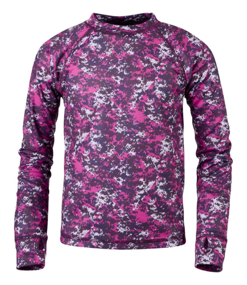 Kids' Wicked Warm Midweight Long Underwear, Top Print