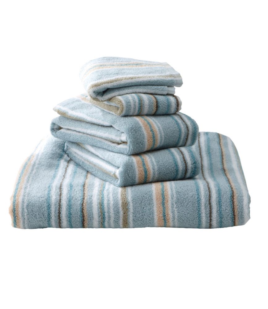 Premium Cotton Towels, Stripe, Sand Dollar, small image number 1