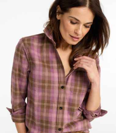 Women's Scotch Plaid Flannel Shirt, Relaxed