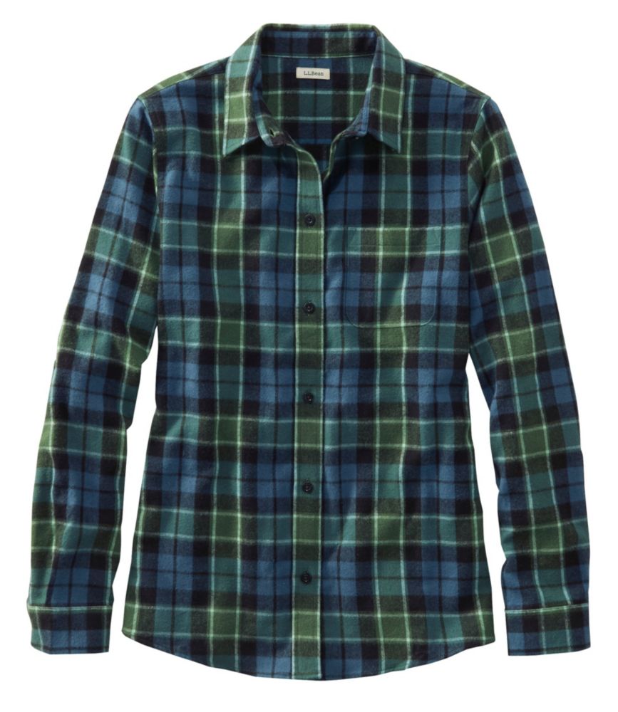 Women's Scotch Plaid Flannel Shirt, Relaxed