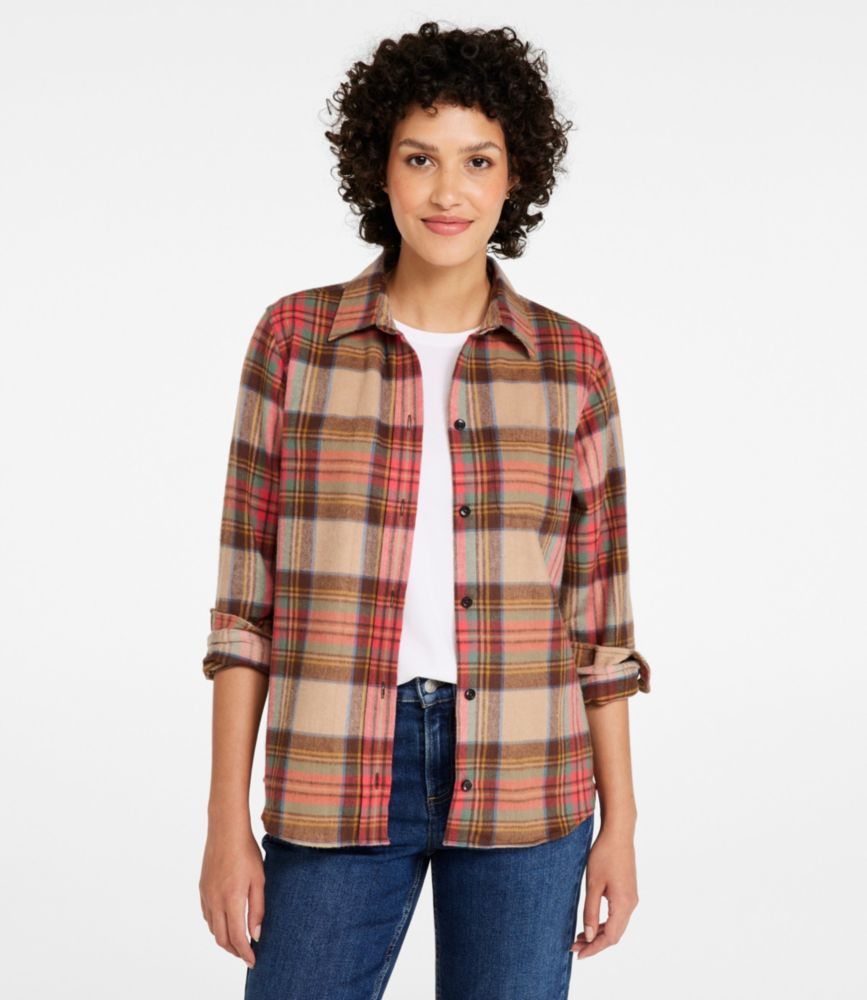 Women's Scotch Plaid Flannel Shirt, Relaxed