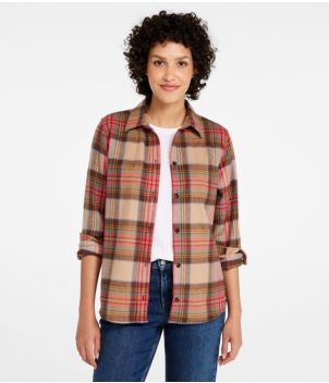 Women's Scotch Plaid Flannel Shirt, Relaxed