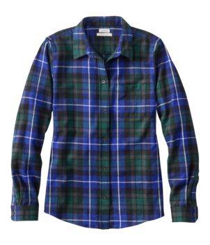 Women's Scotch Plaid Flannel Shirt, Relaxed