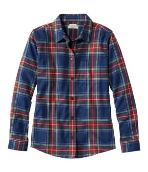 Women's Scotch Plaid Flannel Shirt, Relaxed