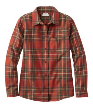 Women's Scotch Plaid Flannel Shirt, Relaxed