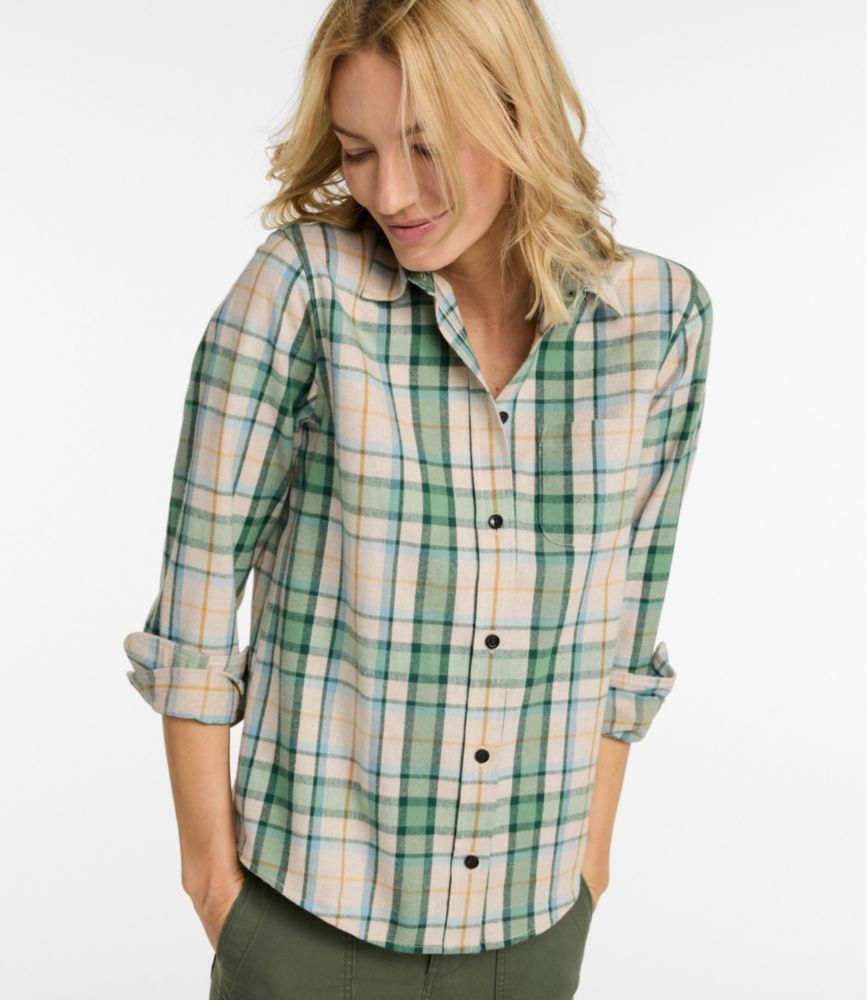 Women's Scotch Plaid Flannel Shirt, Relaxed