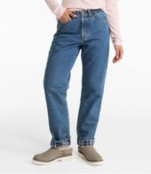 Vintage L.L. Bean Jeans Denim Women's Flannel Lined Pants 12 Petite Hi Rise  Mom