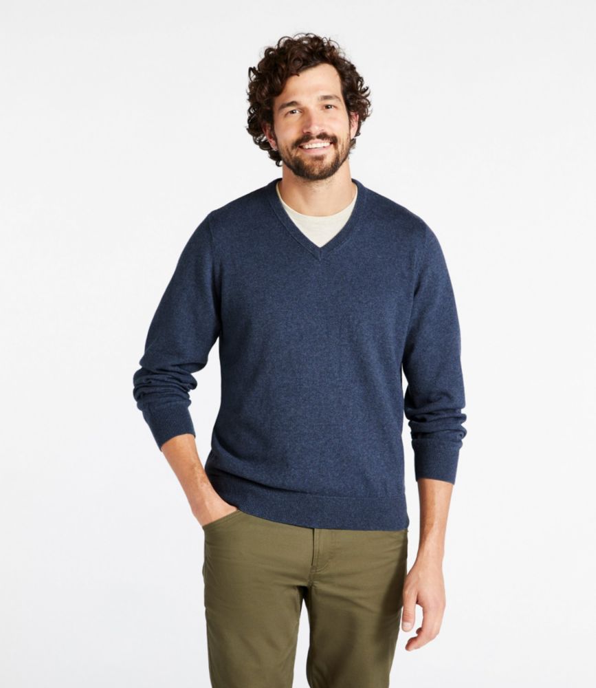 grey v neck sweater