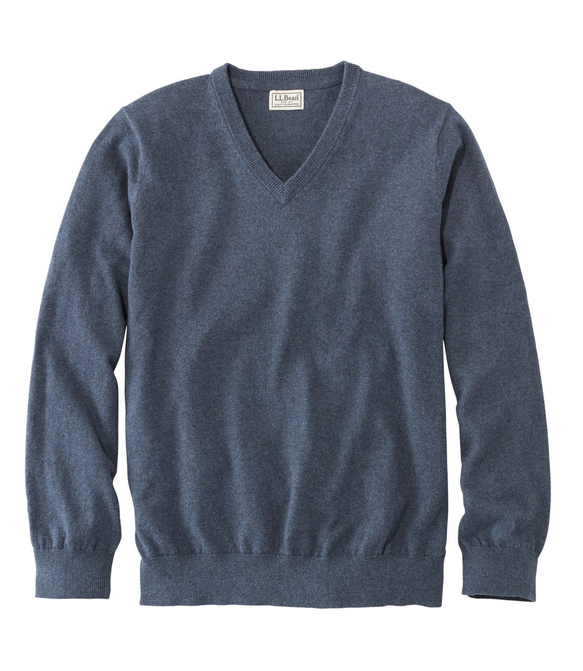 Men's Cotton/Cashmere Sweater, VNeck at L.L. Bean