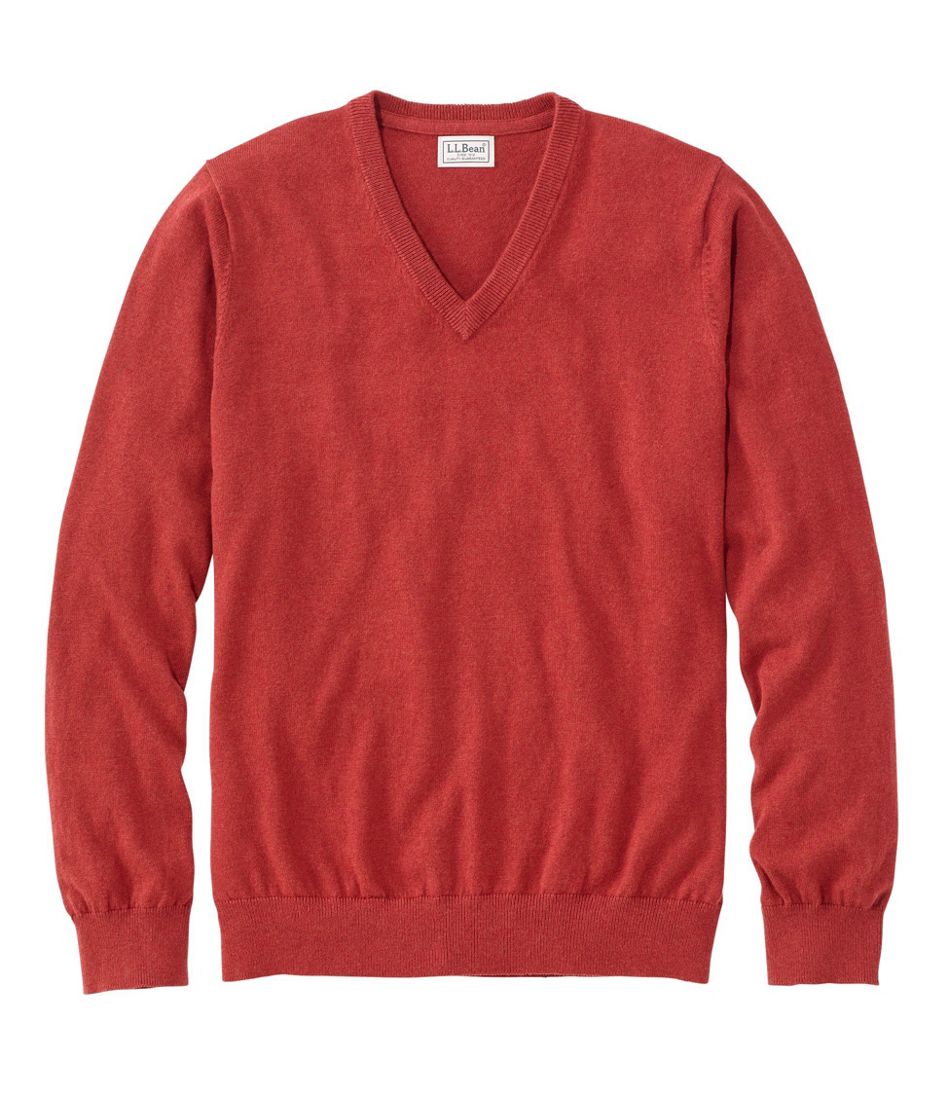 Men's Cotton/Cashmere Sweater, V-Neck | Sweaters at L.L.Bean