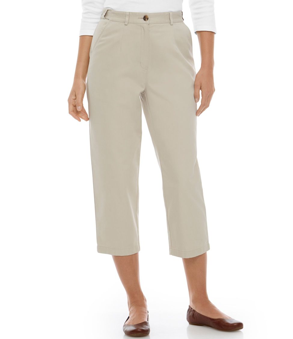 Women's Wrinkle-Free Bayside Pants, Ultra-High Rise Hidden Comfort Waist  Crop Straight-Leg at L.L. Bean