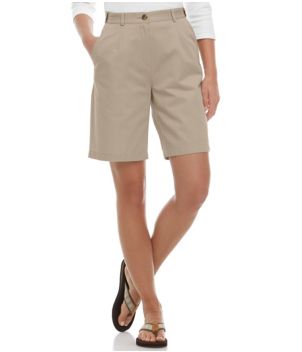 Women's Wrinkle-Free Bayside Shorts, Ultra High-Rise Hidden Comfort Waist 9"