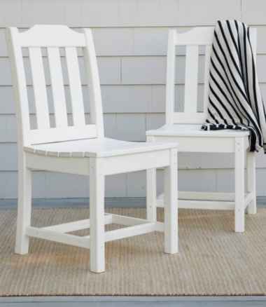 All-Weather Armless Dining Chair, Set of Two
