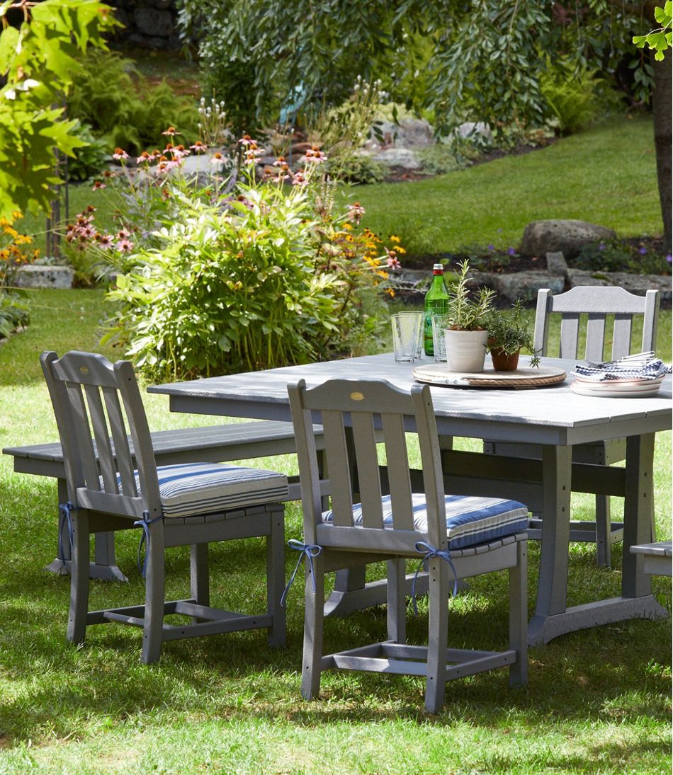 All-Weather Armless Dining Chair, Set of Two