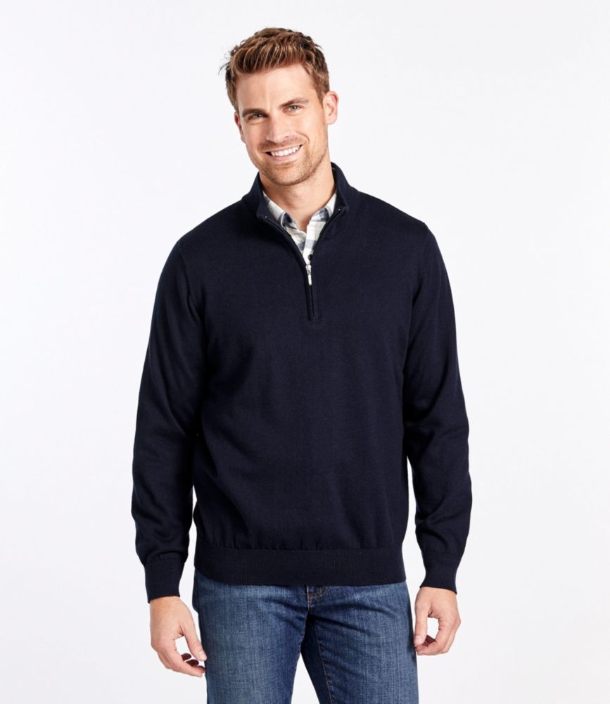 three quarter zip sweater