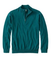 Men's Comfort Stretch Piqué Quarter Zip Pullover, Long-Sleeve, Stripe