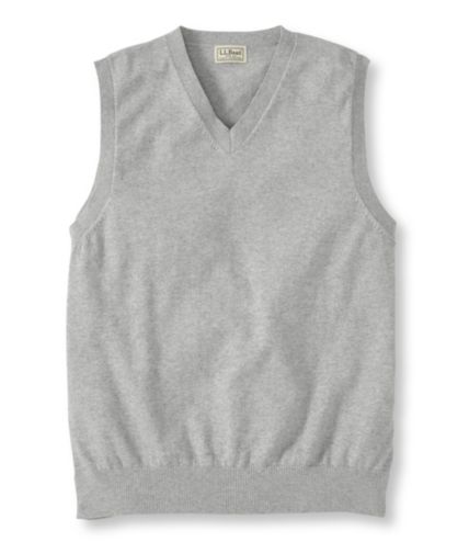 Cotton/Cashmere Sweater, V-Neck Vest