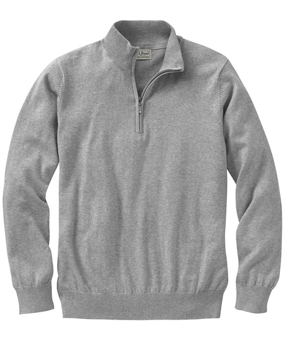 Men's Cotton Cashmere Quarter-Zip Sweater